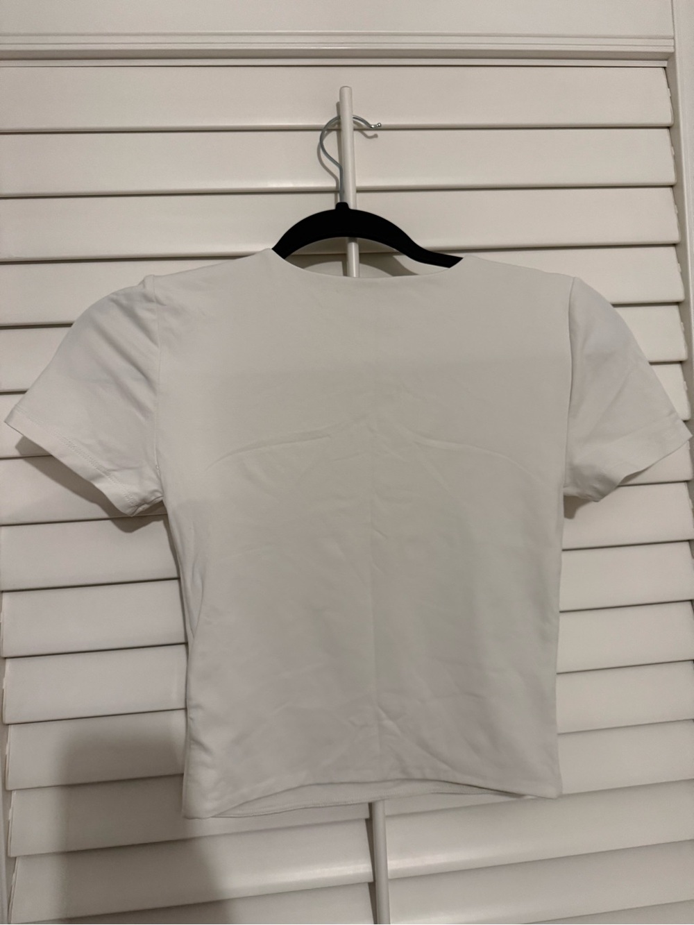 Babaton White Short Sleeve Crew Tee